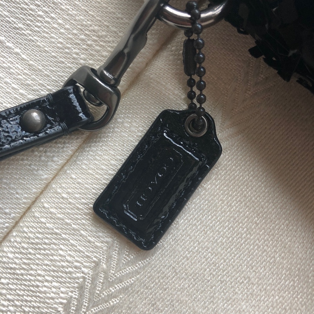 Coach Rectangular Dangling Sequin Clutch - image 4